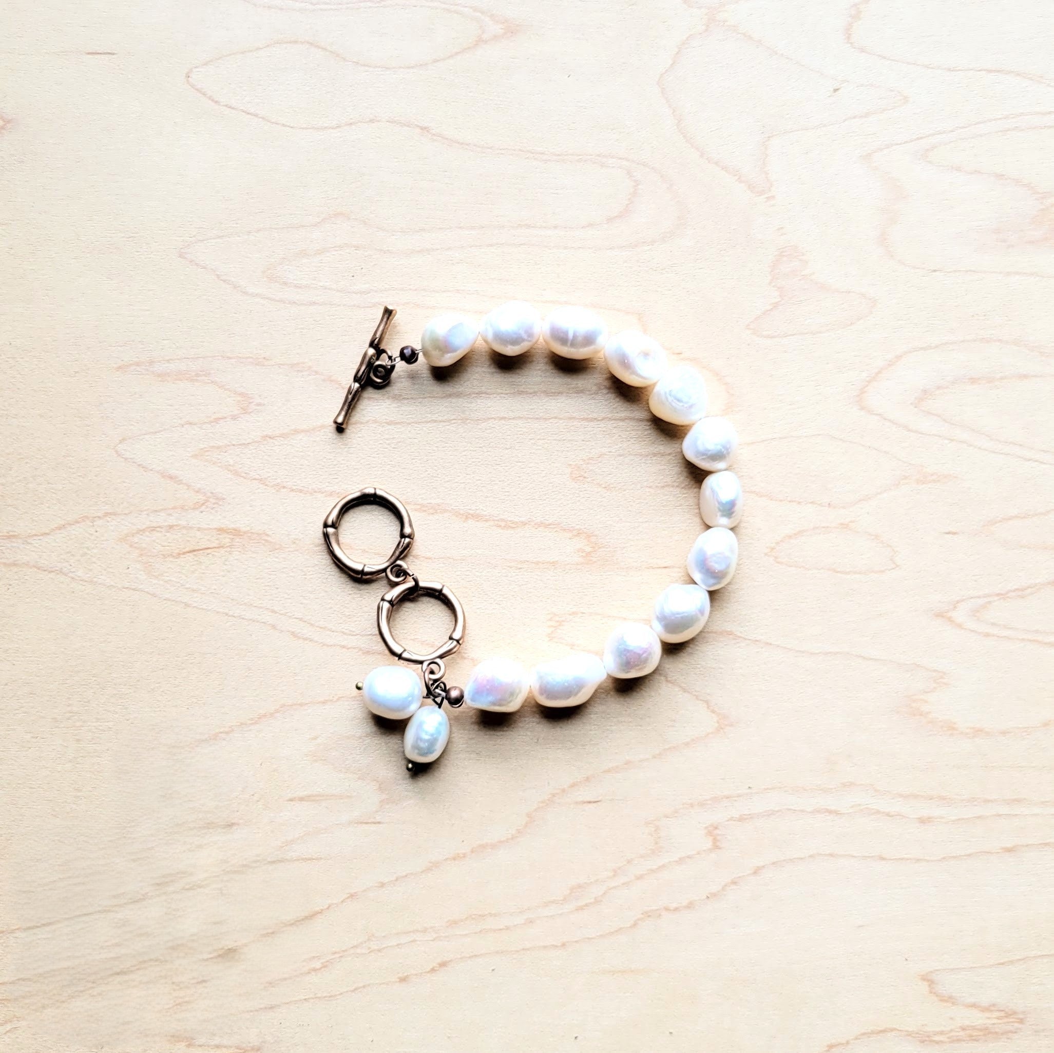 Genuine Freshwater Potatoe Pearl Bracelet