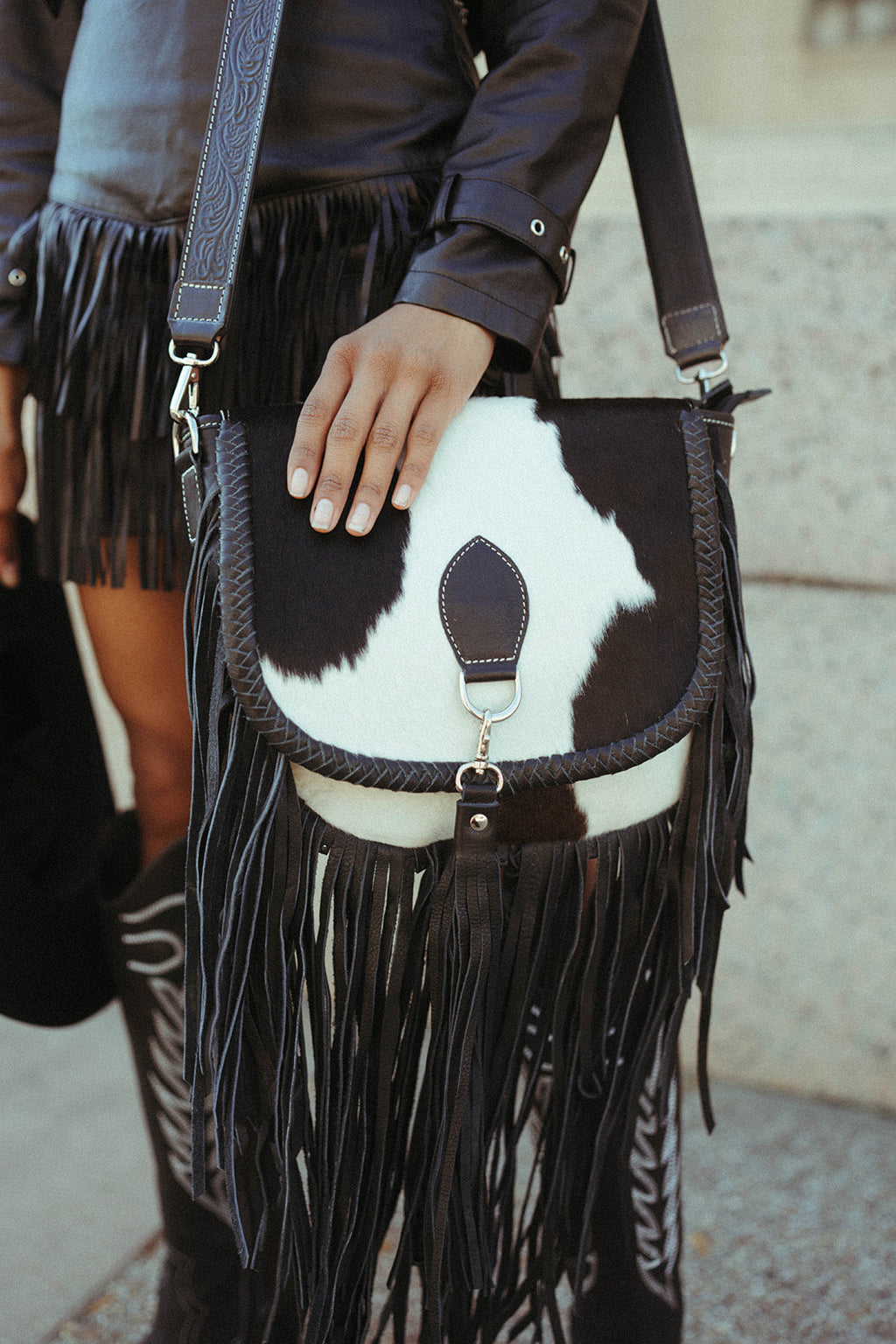 The Elva Fringe Satchel Bag