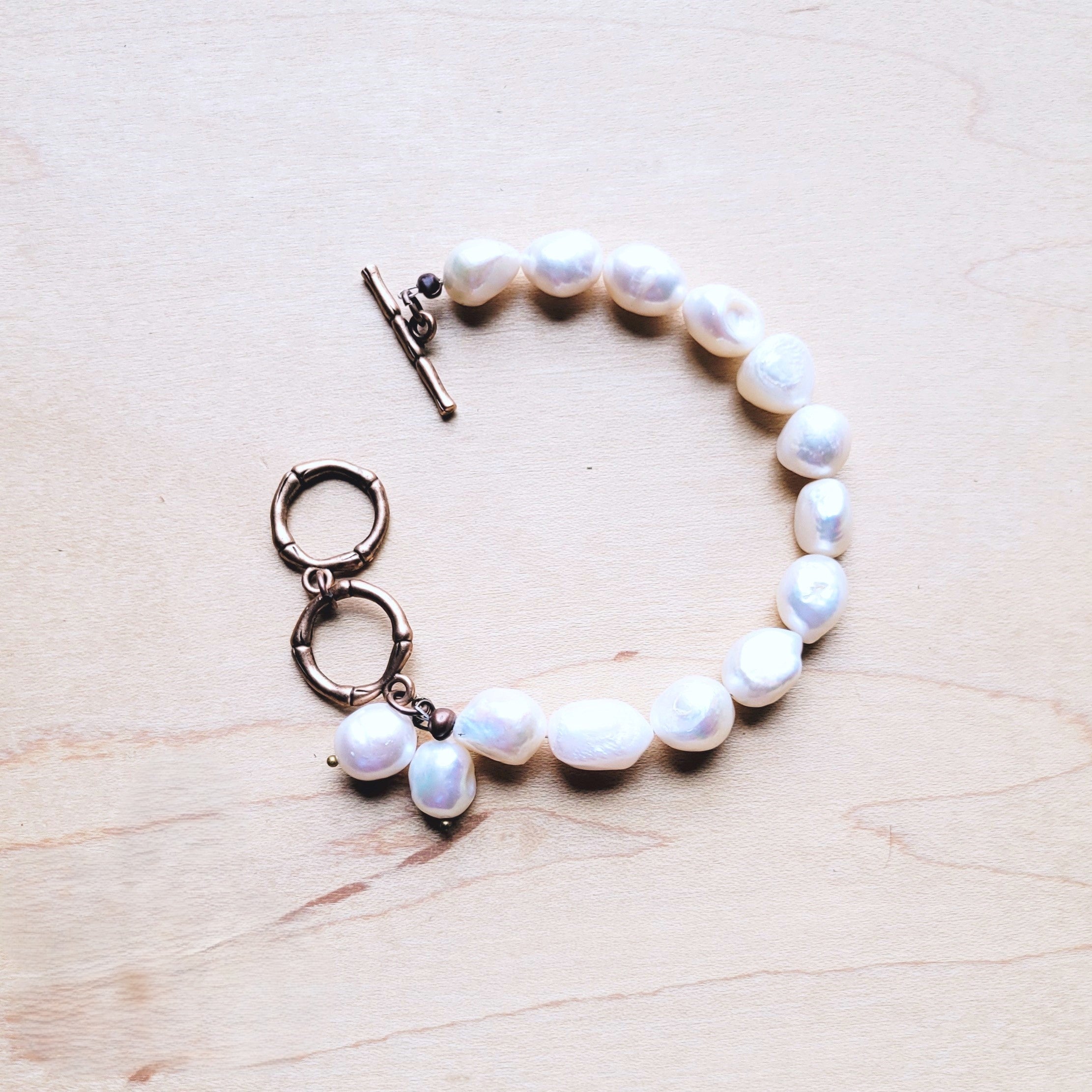 Genuine Freshwater Potatoe Pearl Bracelet
