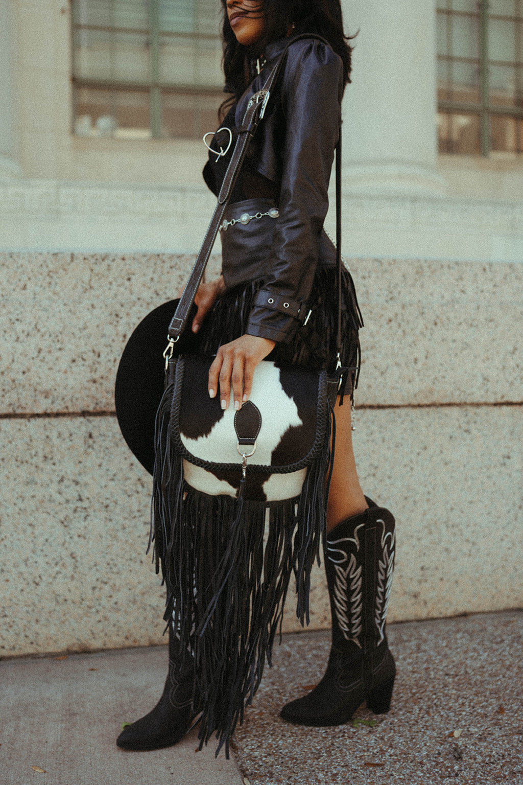 The Elva Fringe Satchel Bag