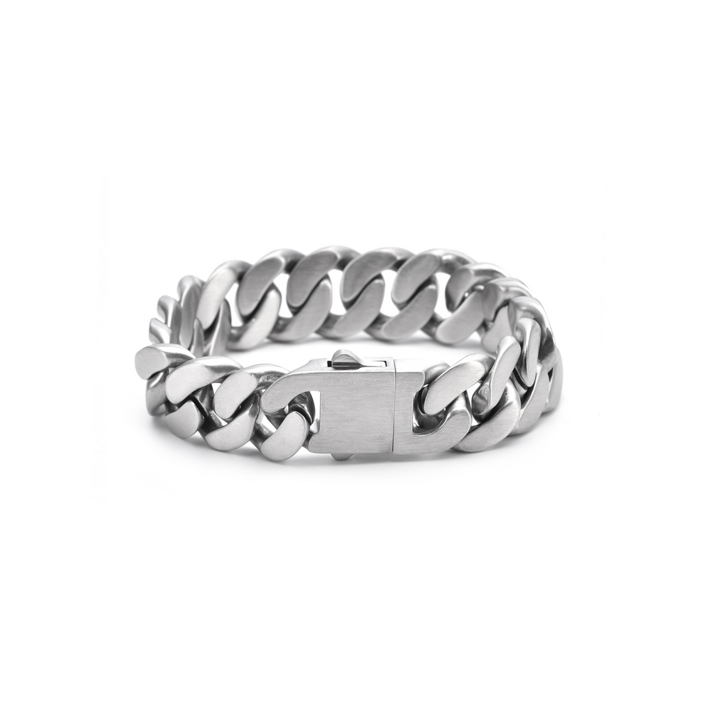 High Polish Flat Cuban Link Bracelet