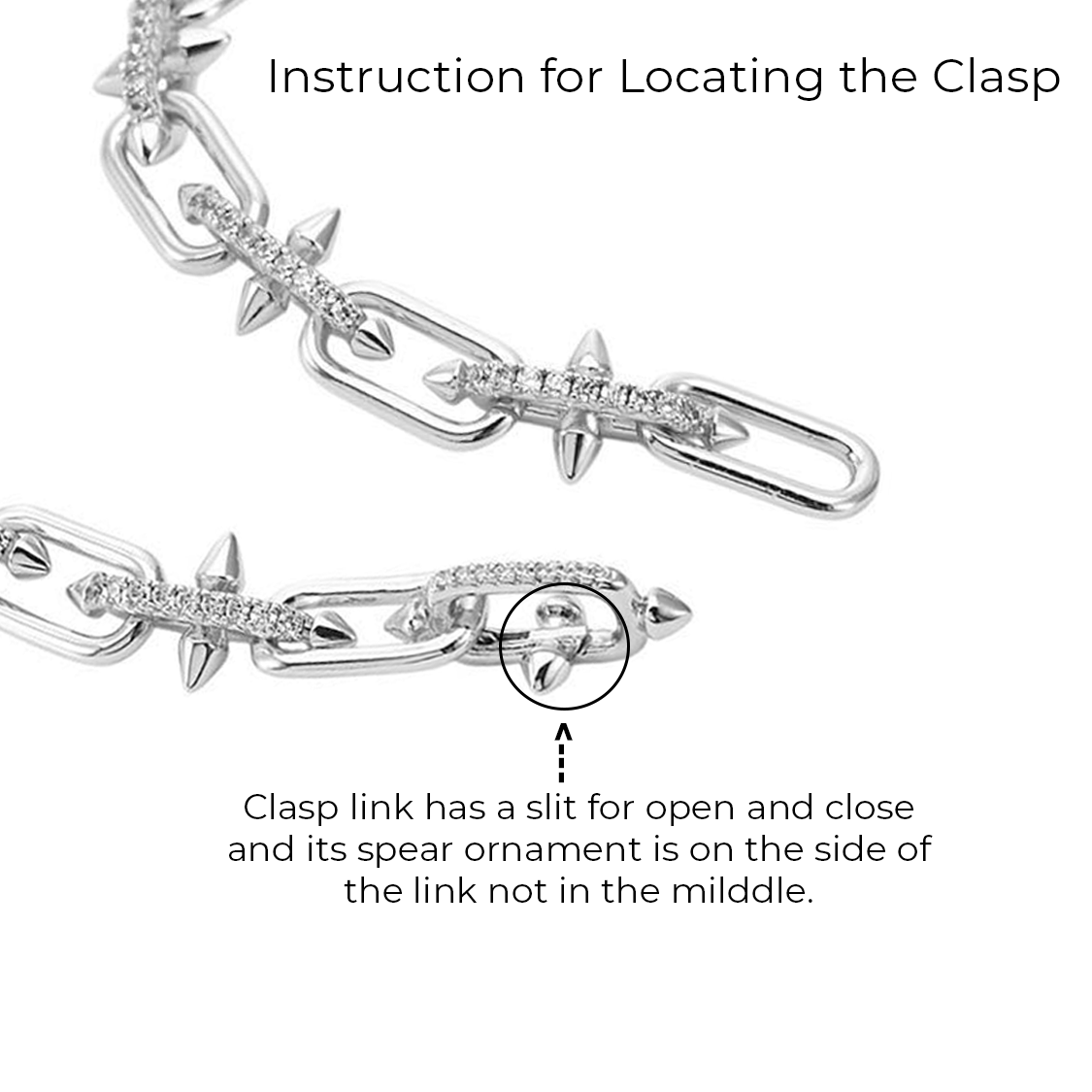 Talon Chain Necklace, Silver