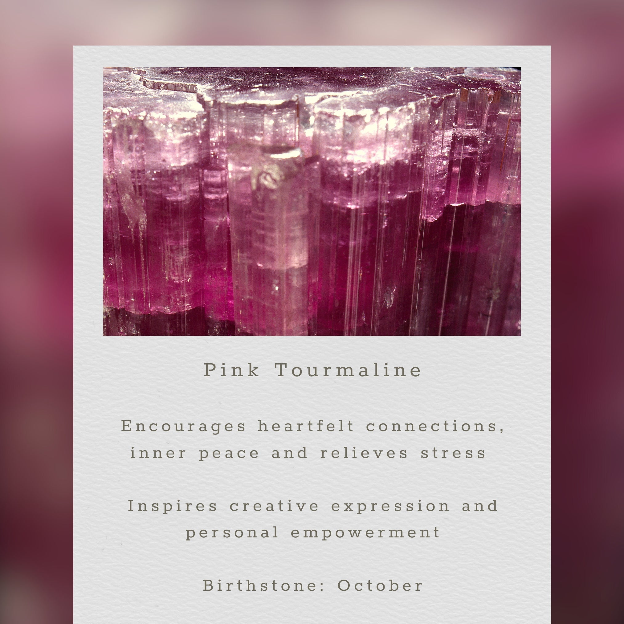 Drop Y-Necklace  - Pearl and Pink Tourmaline