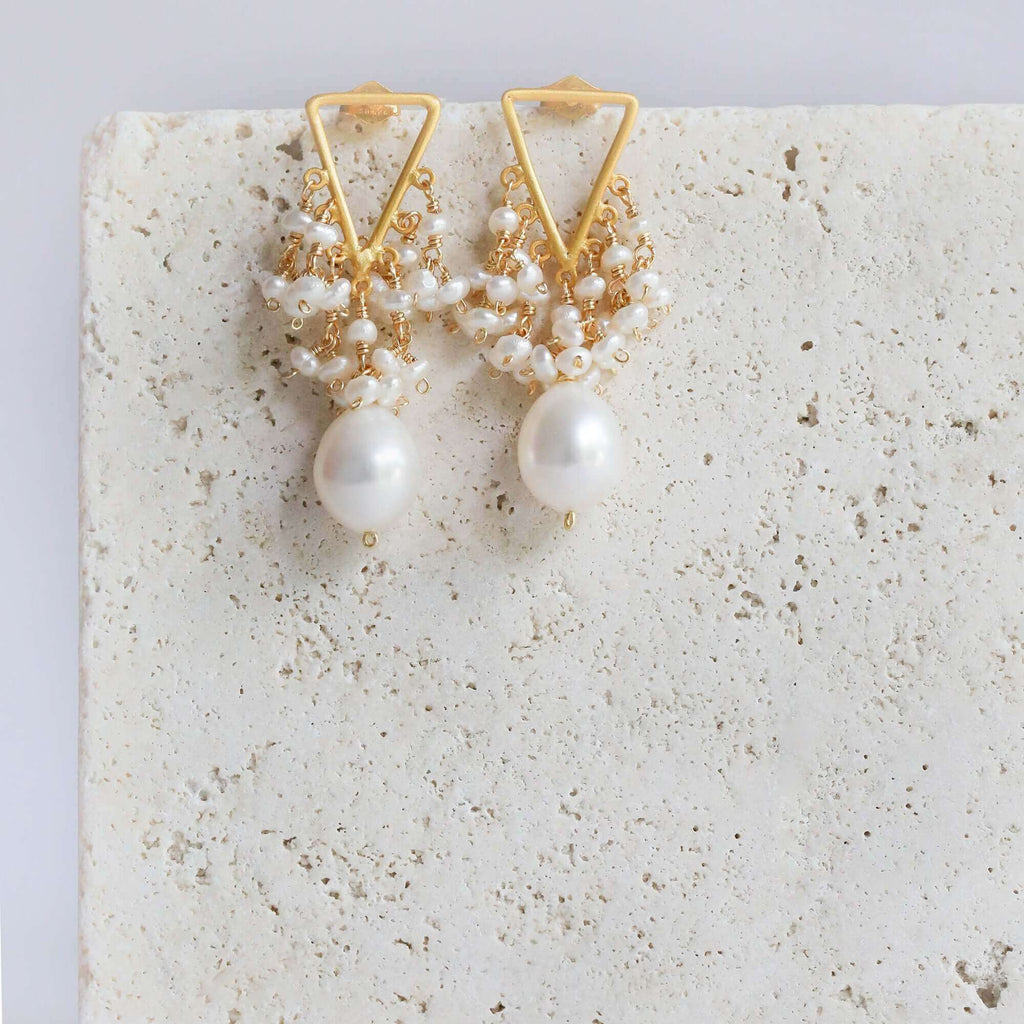 Pearl Fringe Earrings