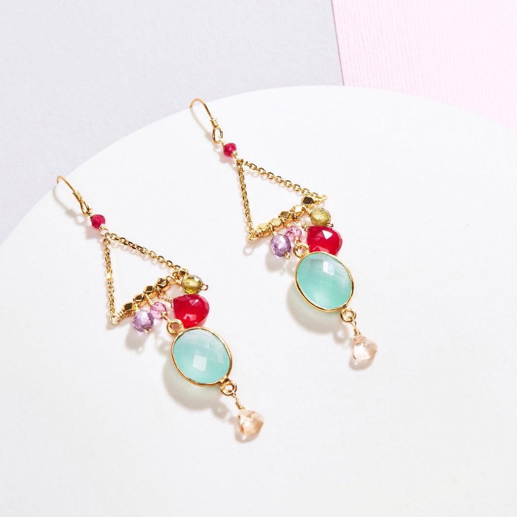Chandelier Rainbow Earrings