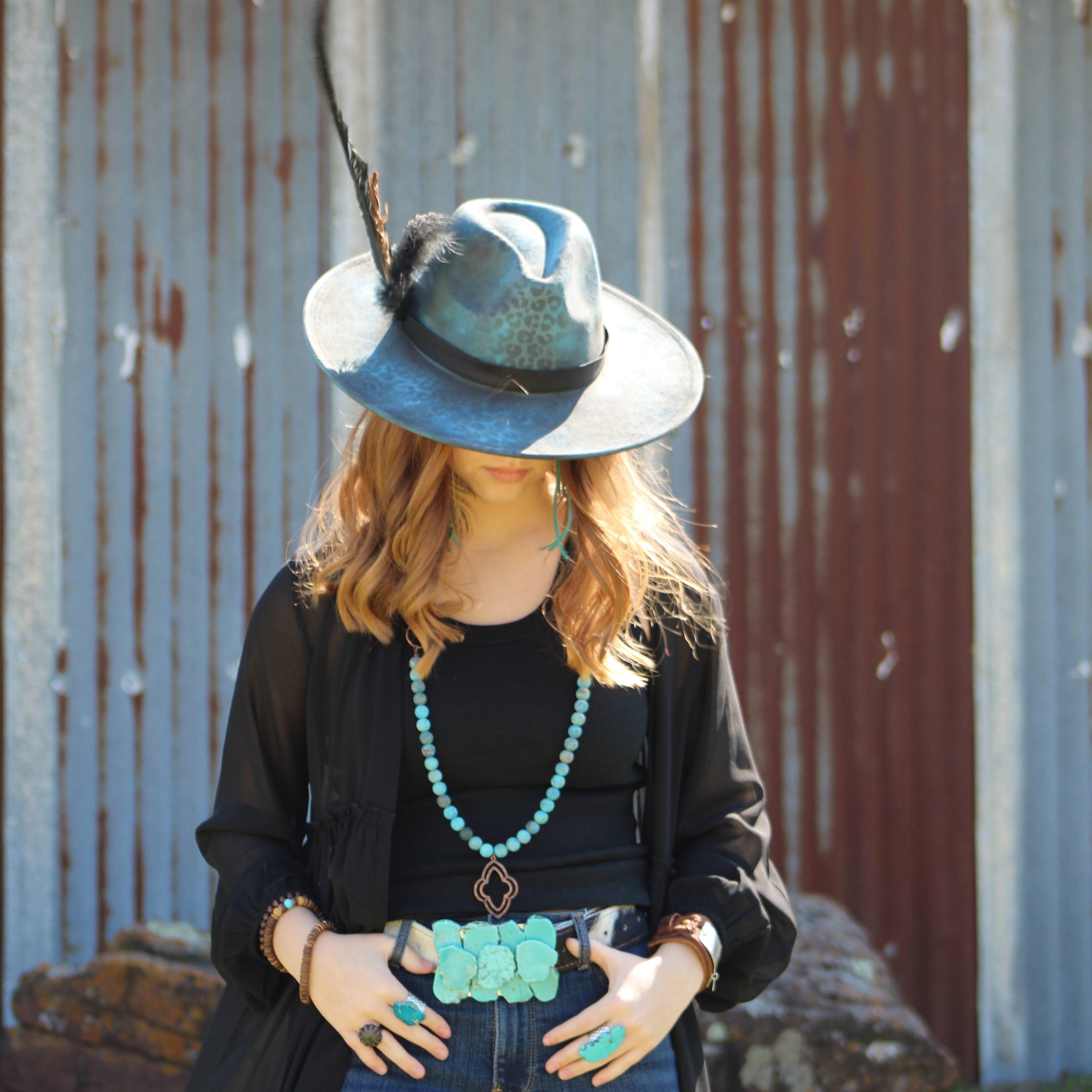 Blue Regalite Chunky Statement Ring