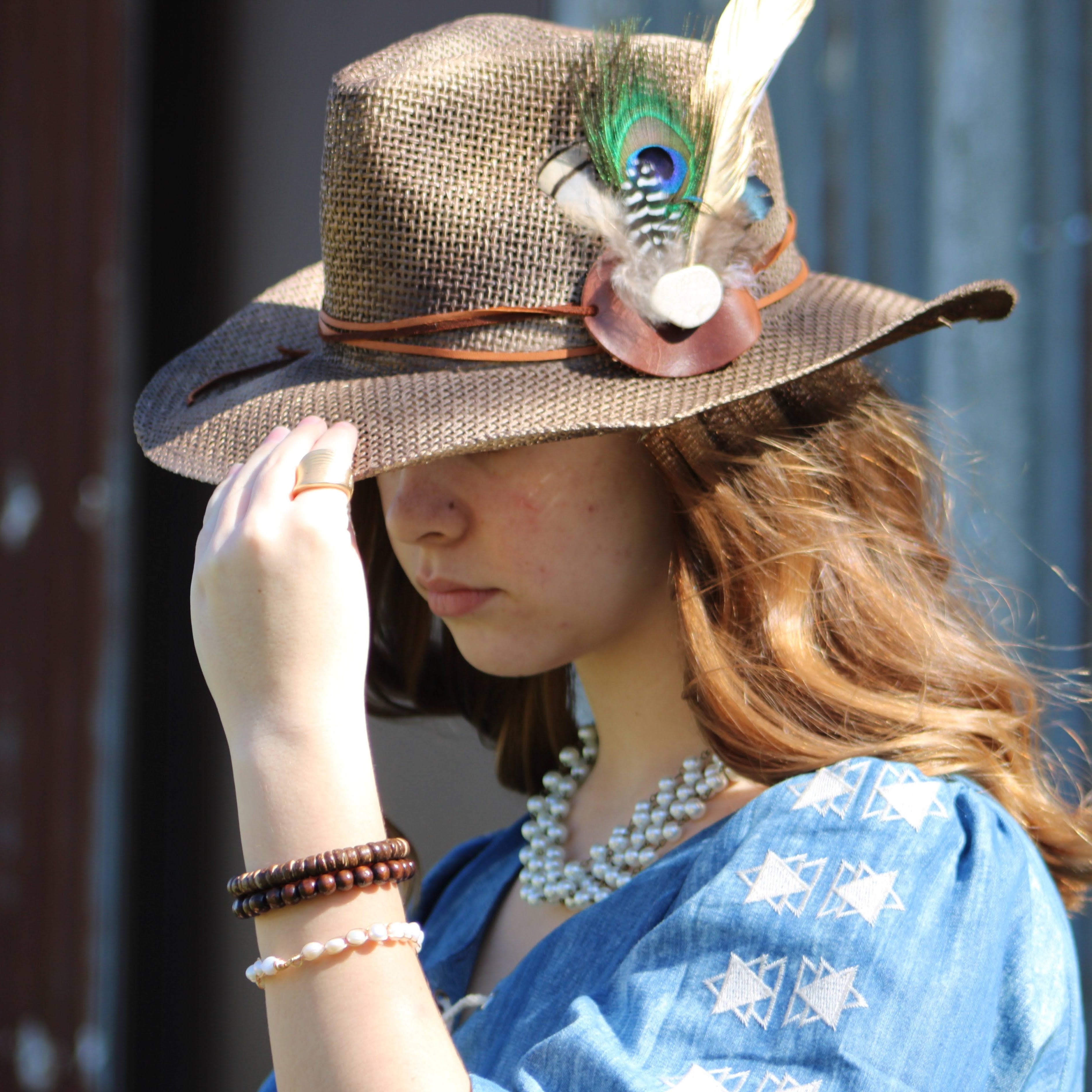 Genuine Freshwater Pearl Beaded Wire Wrapped Bracelet