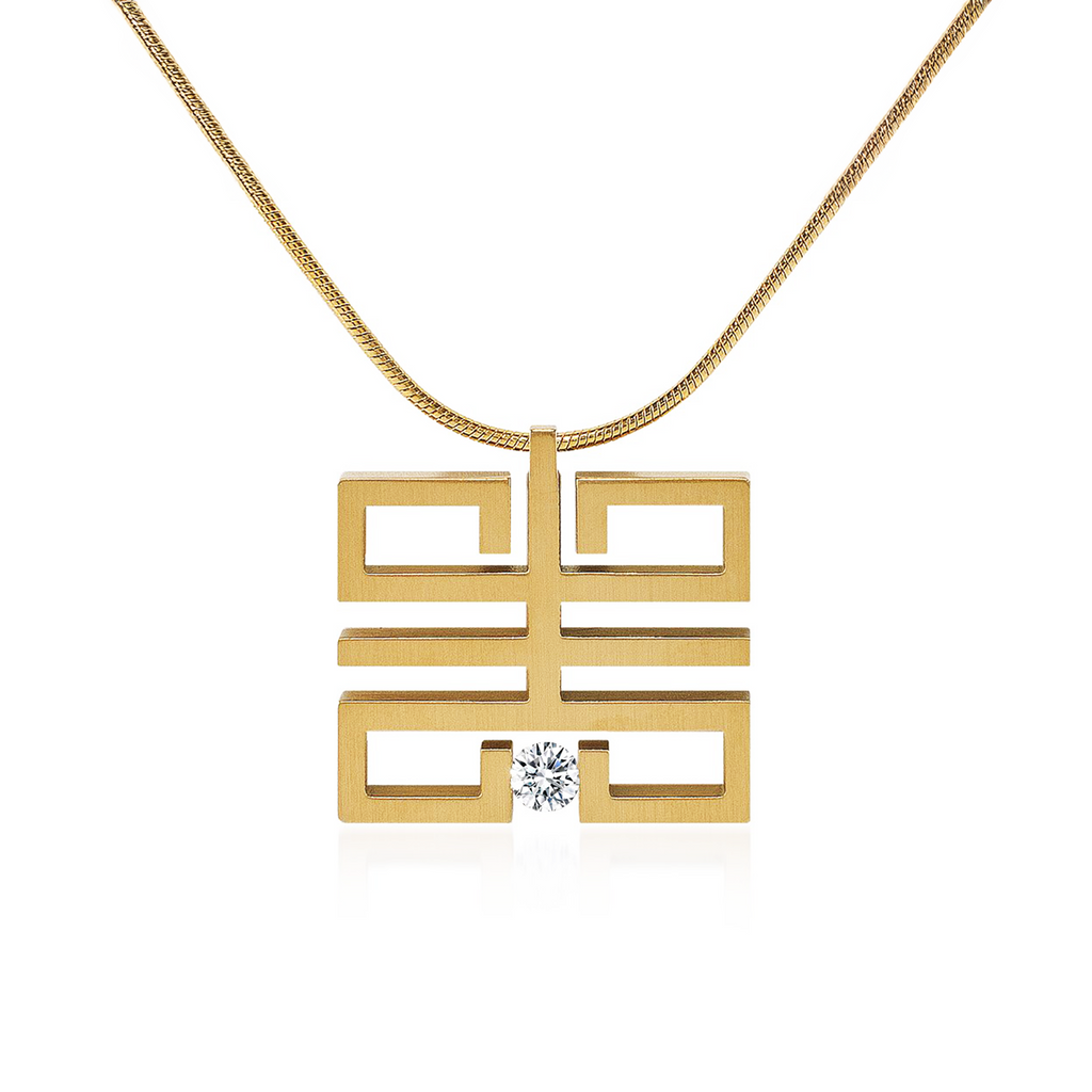 Gold Feliĉo Pendant (chain not included)