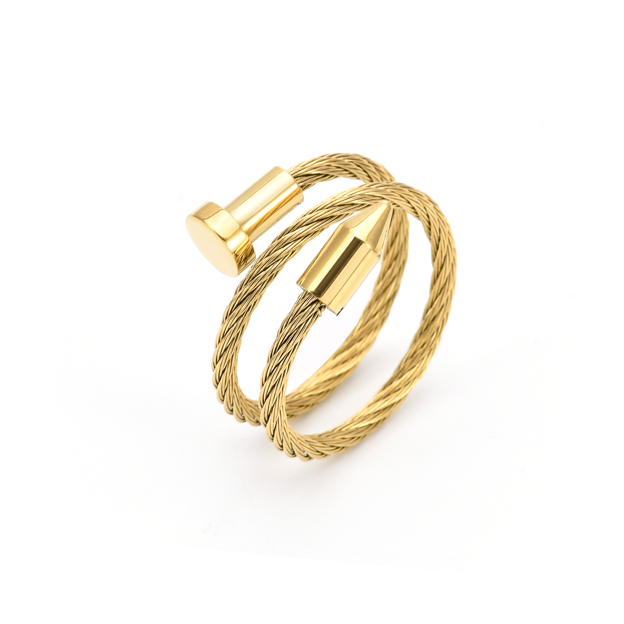 Gold Pointe Cable Adjustable Ring