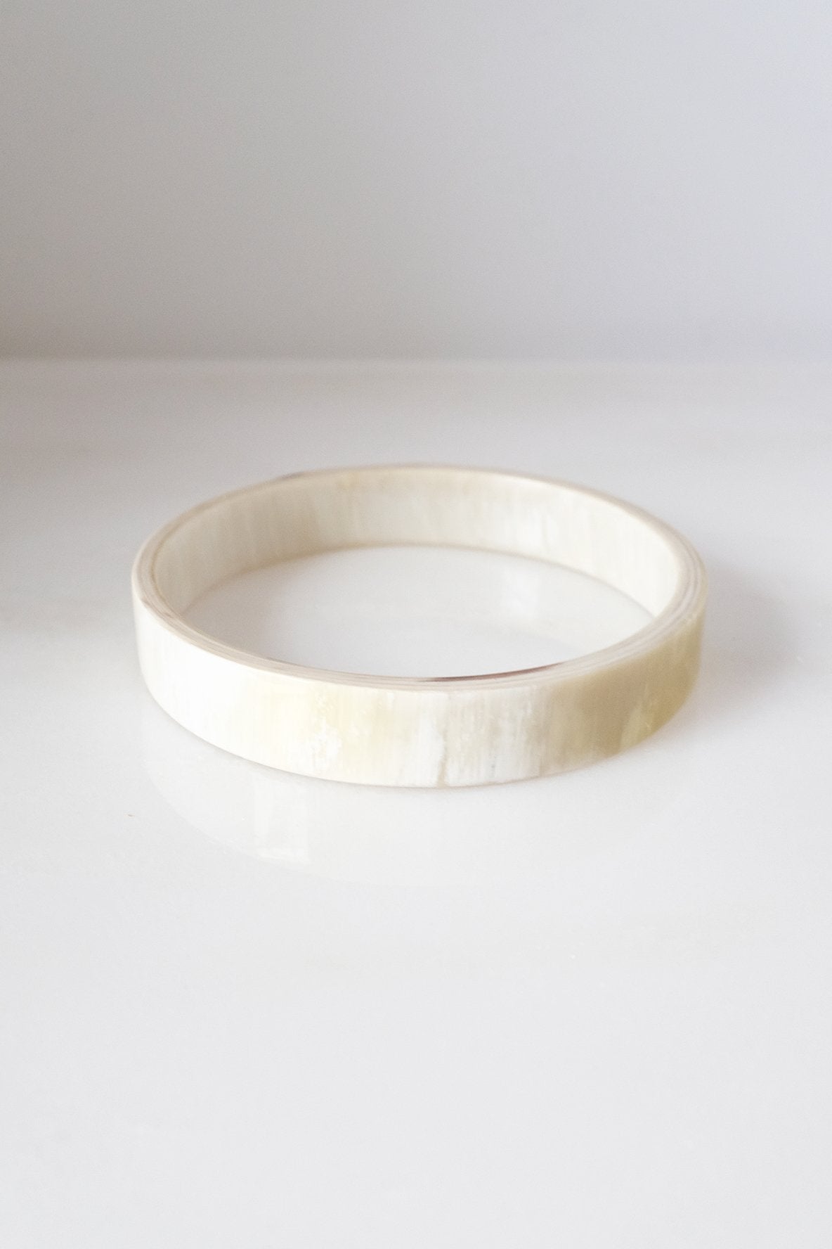 Buffalo Horn Minimalist Bangle Bracelet (1pc)