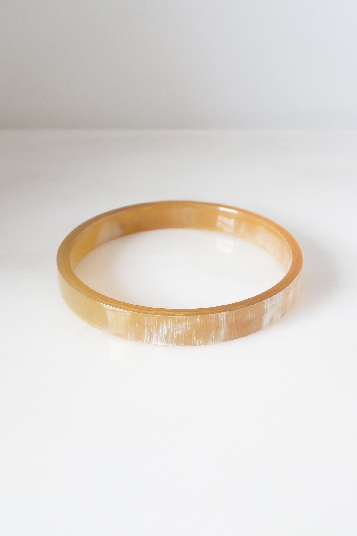 Buffalo Horn Minimalist Bangle Bracelet (1pc)