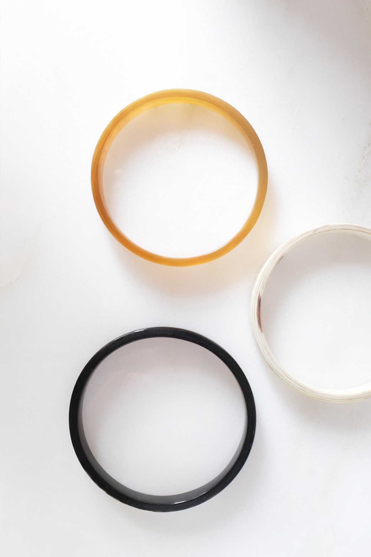 Buffalo Horn Minimalist Bangle Bracelet (1pc)