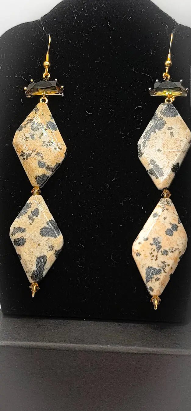 Dalmation Jasper Bracelet Stacked set