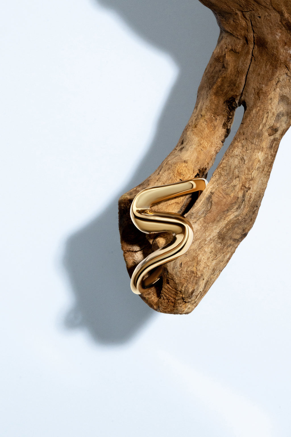 Anastasia Curve Gold Bracelet