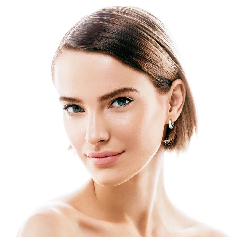 Sterling Silver 0.06ct Moissanite Stud Earrings