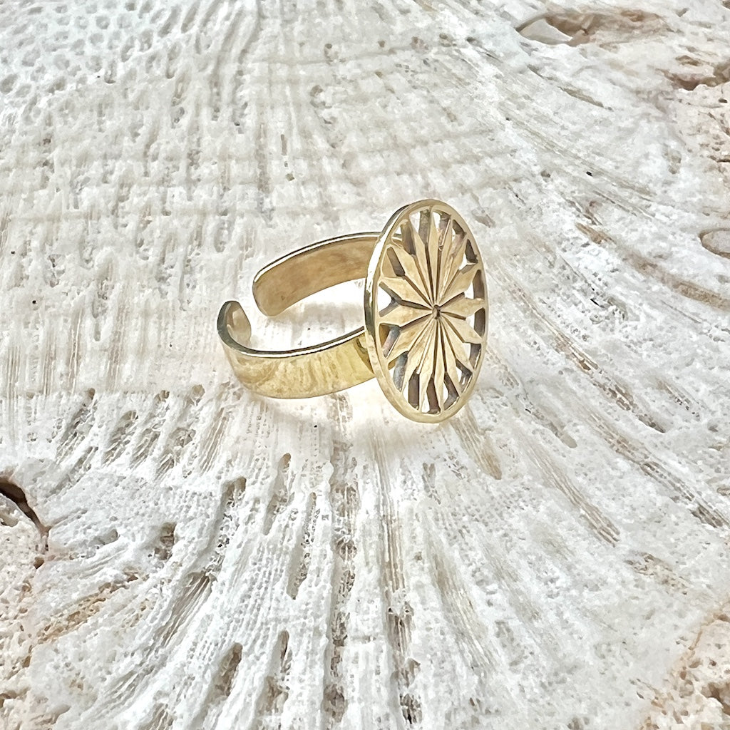 Recycled Sunshine Brass Ring