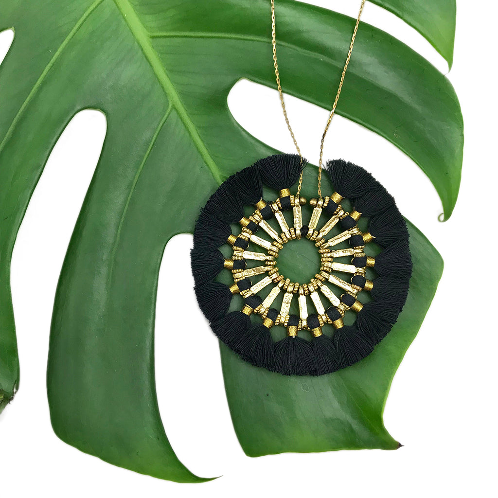 Tassel Halo Boho Necklace